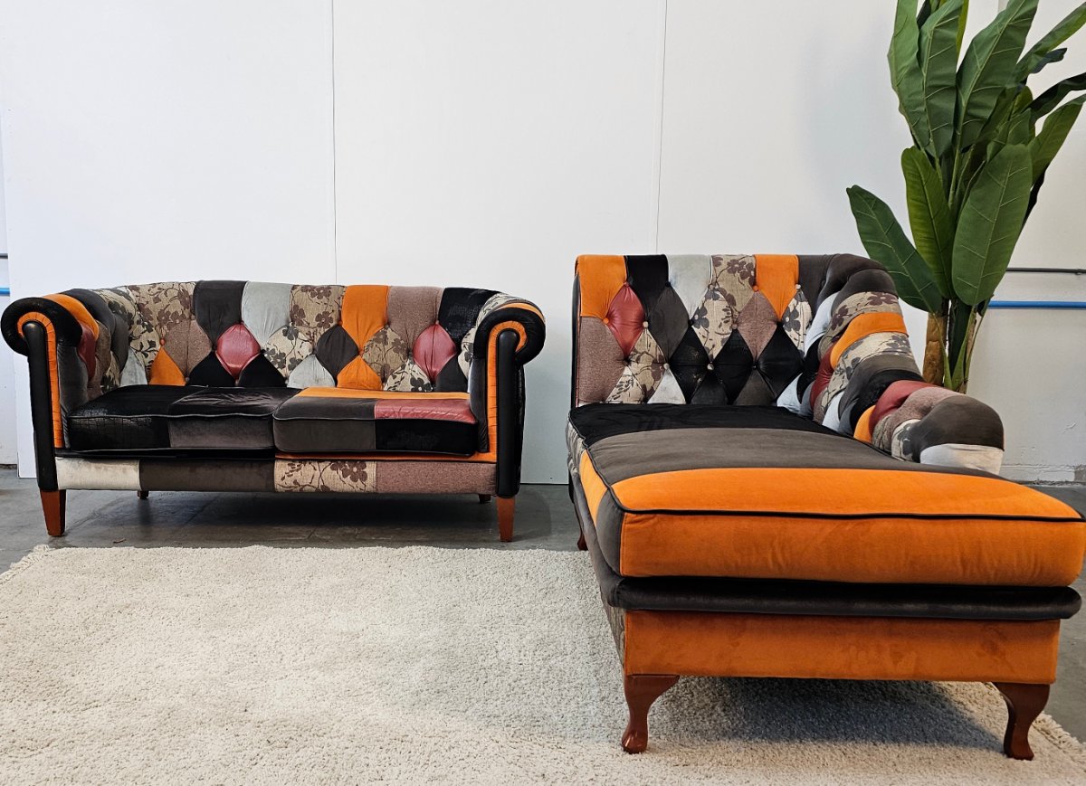 Chesterfield Jan Frantzen Set - Uniek Design - Gereinigd