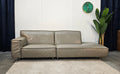 Loungebank Leer Grijs - Gratis Bezorging