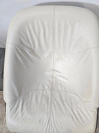Minotti Cortina Fauteuil Wit/Creme Leer/Metaal Nieuwstaat