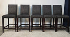 Eric Kuster "Binc" Set 5 Barkrukken Stof Grijs/Bruin