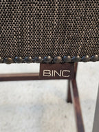 Eric Kuster "Binc" Set 5 Barkrukken Stof Grijs/Bruin